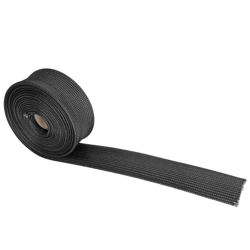 LEDAUT Fiberglass Heat Wrap Wire Shield Sleeve- 1" IDX 10' Adjustable Black Exhaust Heat Shield Spark Plug Wire For Car&Auto Wire Loom Brake Line Cable - Image 5
